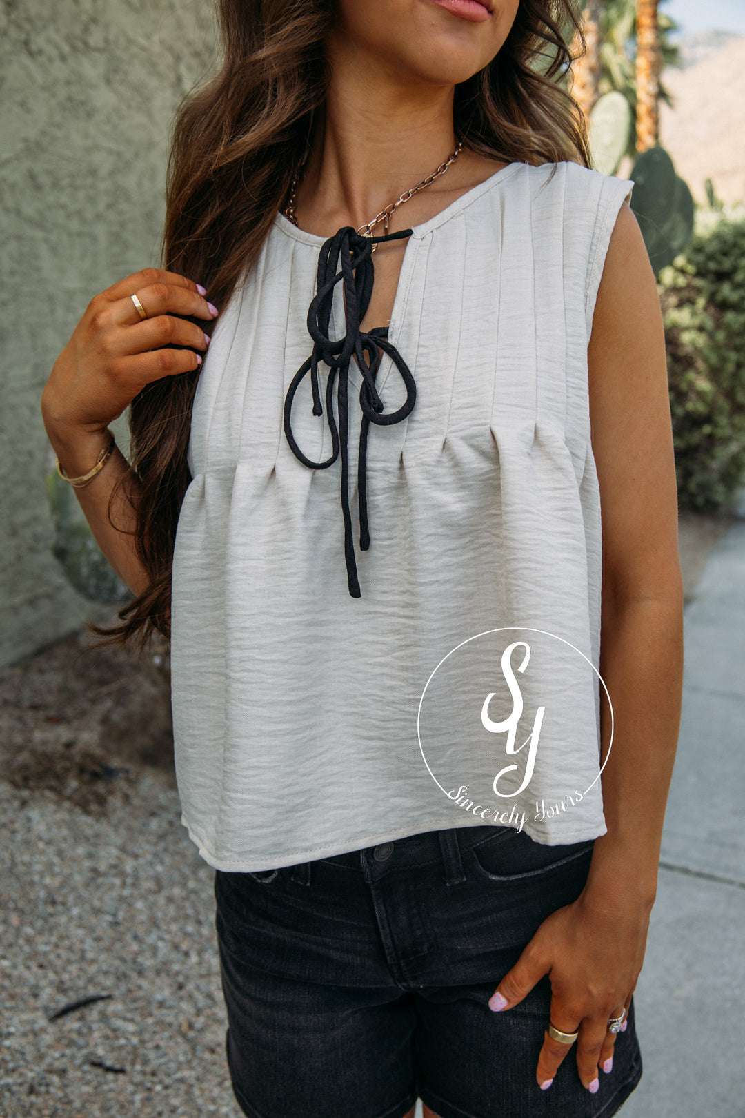 Tie Around Top - Khaki