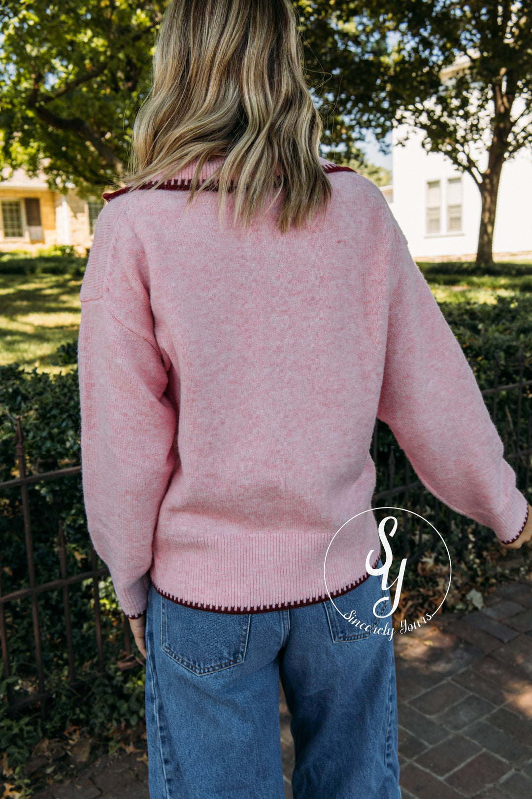 Lovey Sweater - Cotton Pink