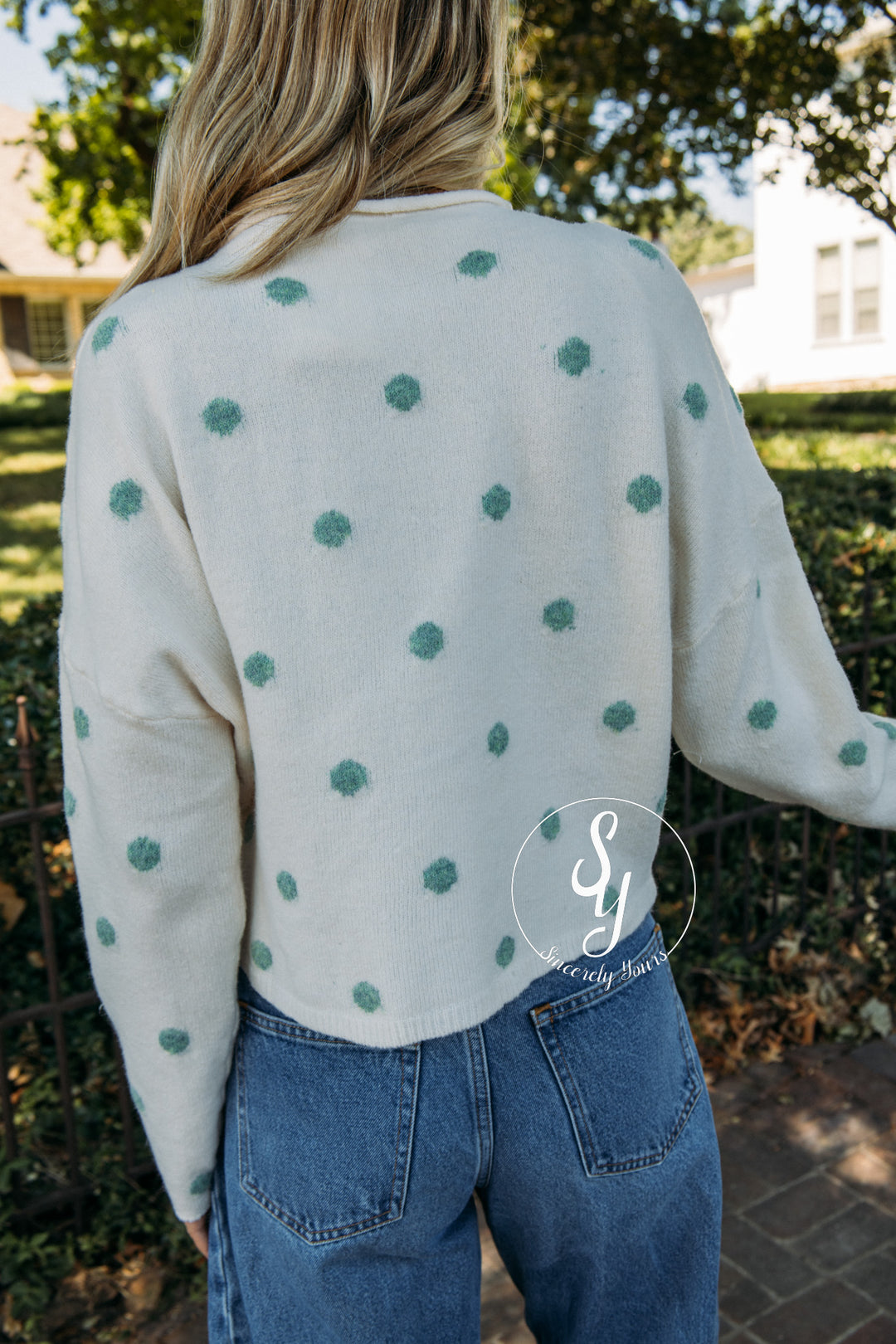 Layered Love Polka Dot Cardigan - Vanilla