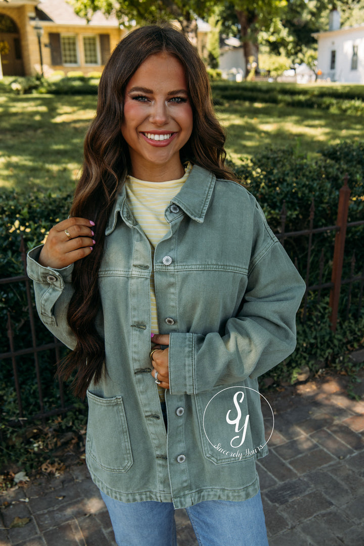 Dream Girl Jacket - Olive