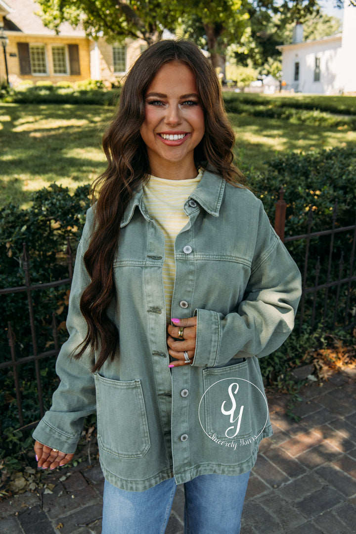 Dream Girl Jacket - Olive