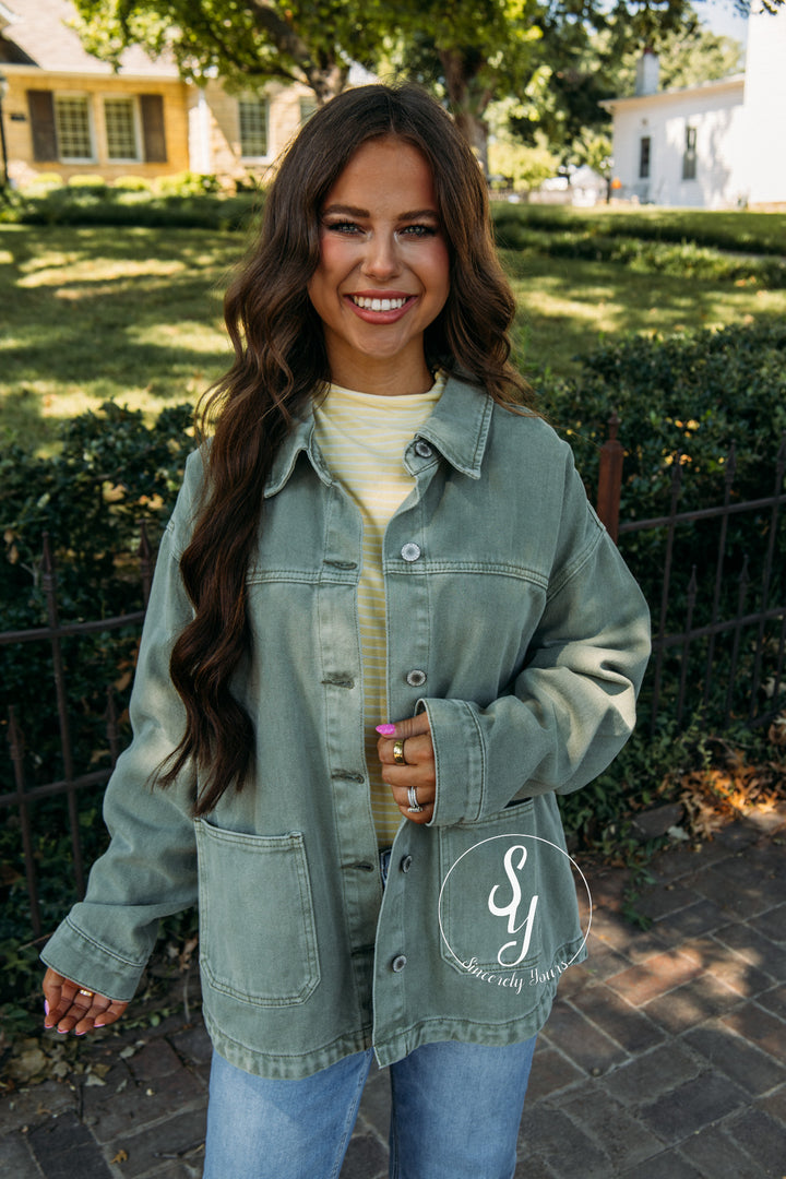 Dream Girl Jacket - Olive