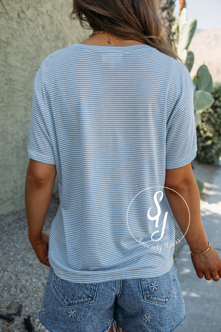Zuri Top - Blue Ivory