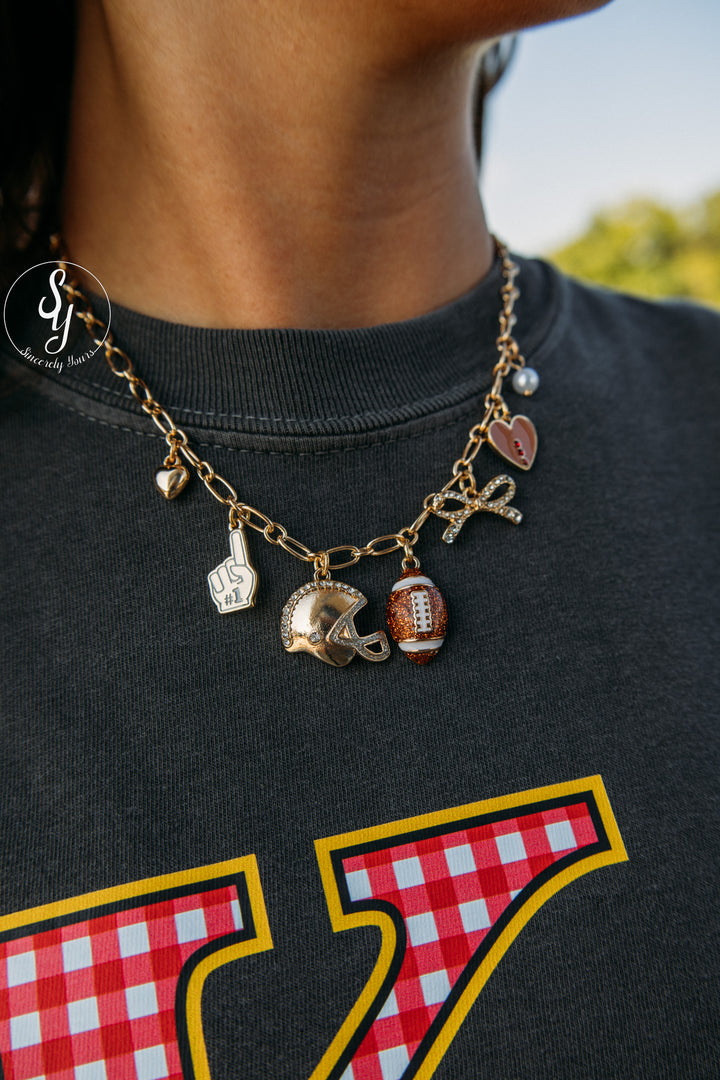 Football Charm Necklace