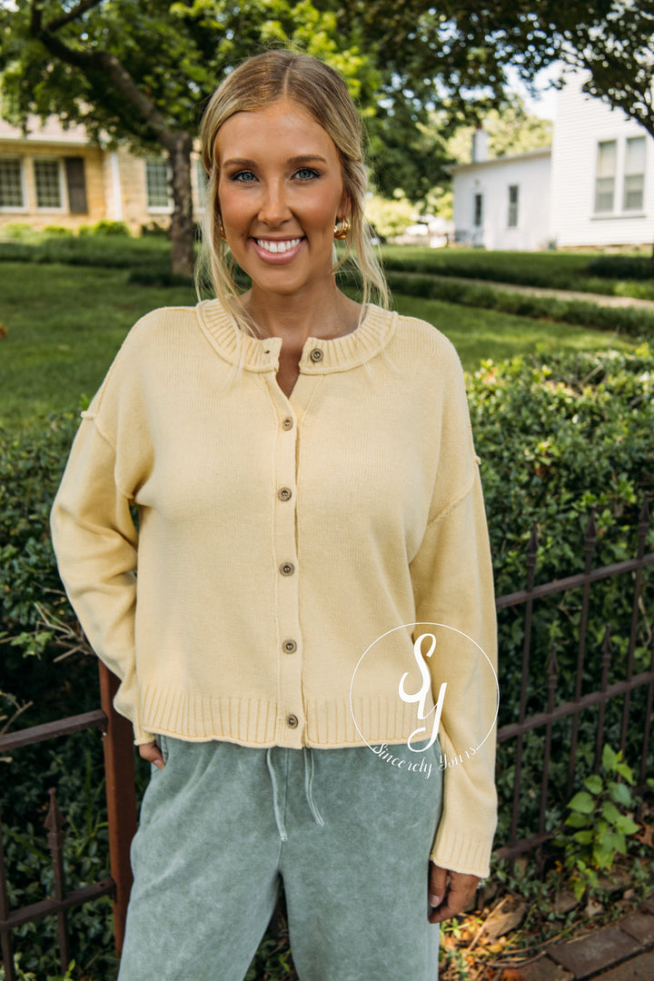 Full Of Warmth Sweater - Butter Yellow