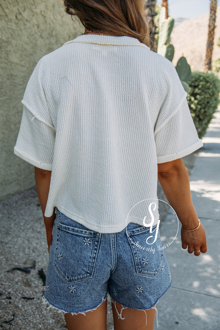 Bright Sun Top - Ivory