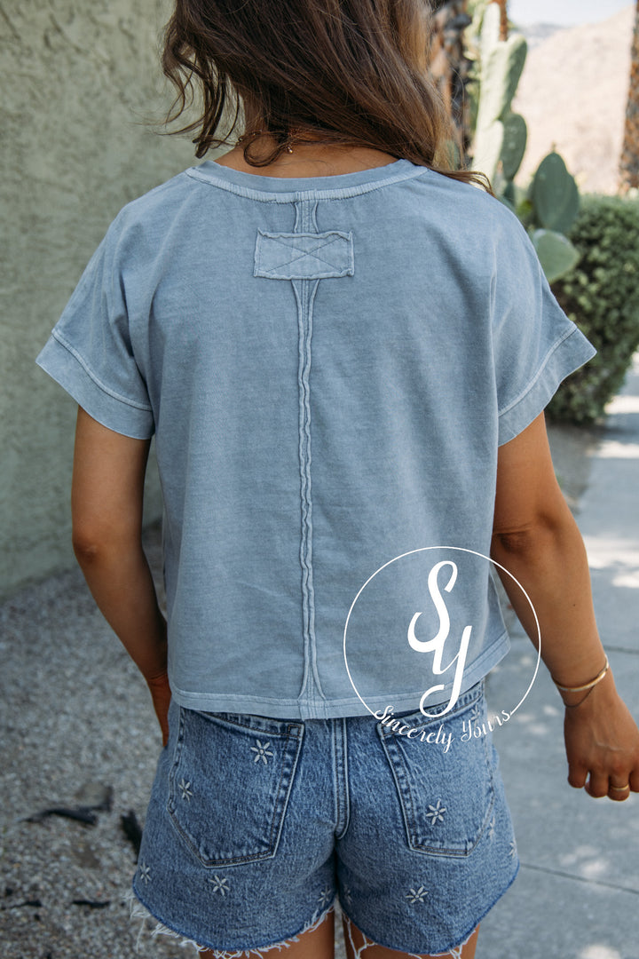 Essential Top - Slate Blue