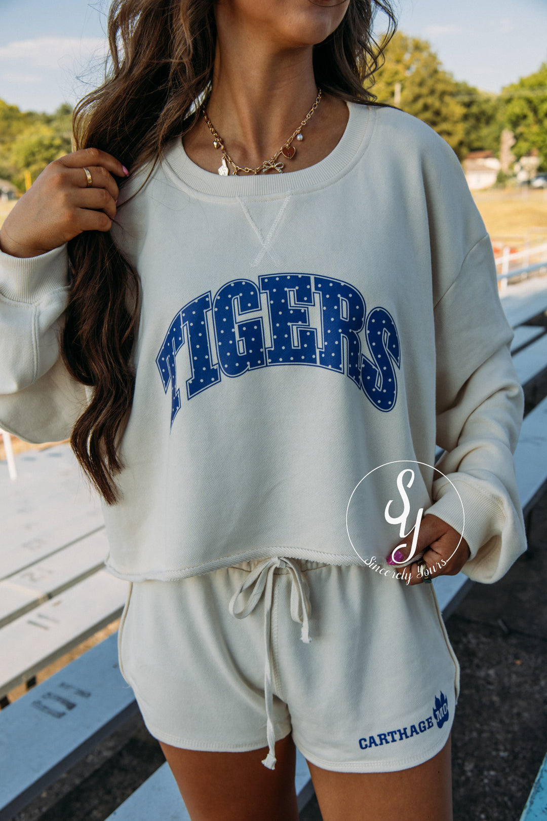 Tiger Love Two Piece Set - Cream