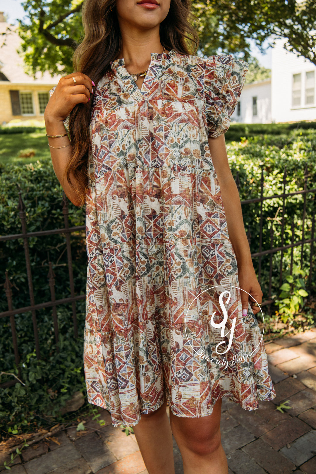 Unwinding Dress - Rust