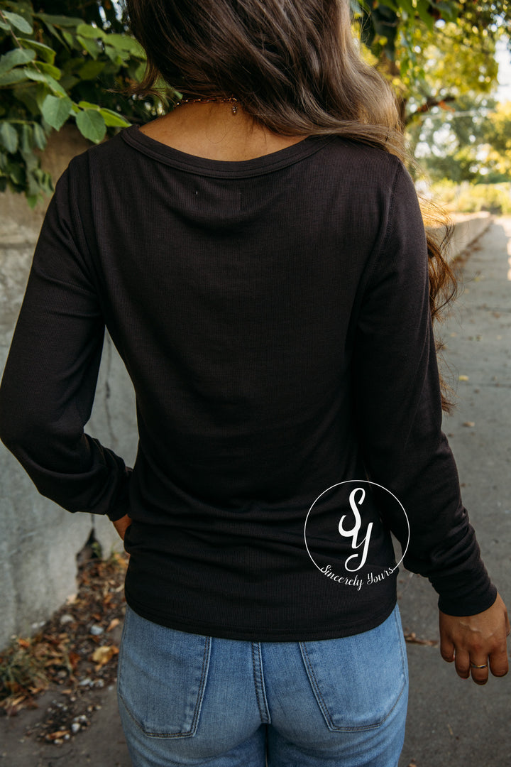Ember Basic Top - Coffee Bean