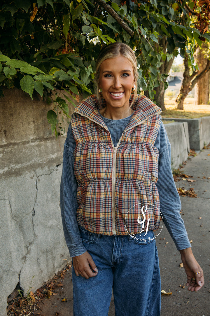 Fifi Vest - Coral Blue