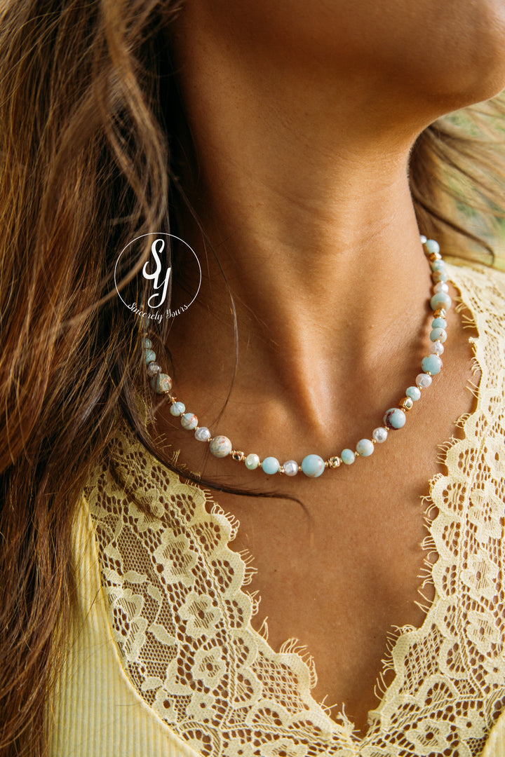 The Camden Necklace - Blue