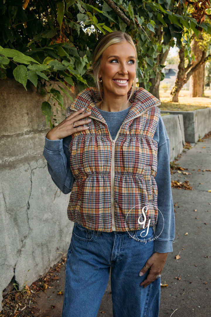 Fifi Vest - Coral Blue