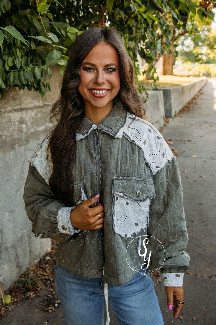 Wild Honey Jacket - Moss Charcoal