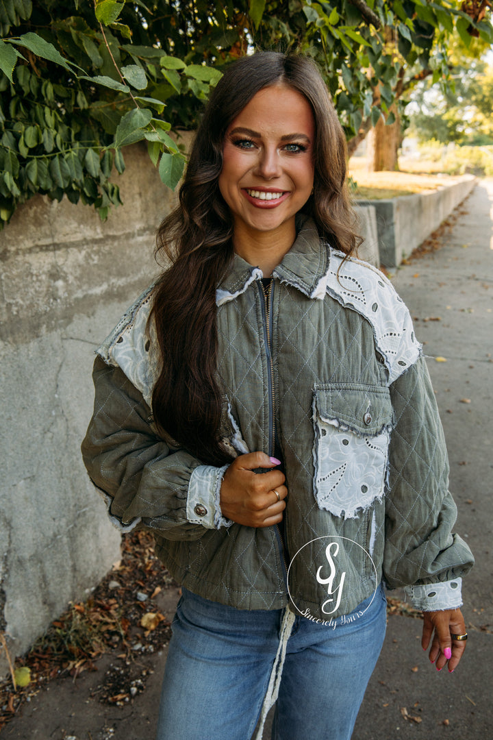Wild Honey Jacket - Moss Charcoal