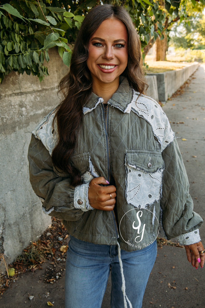 Wild Honey Jacket - Moss Charcoal