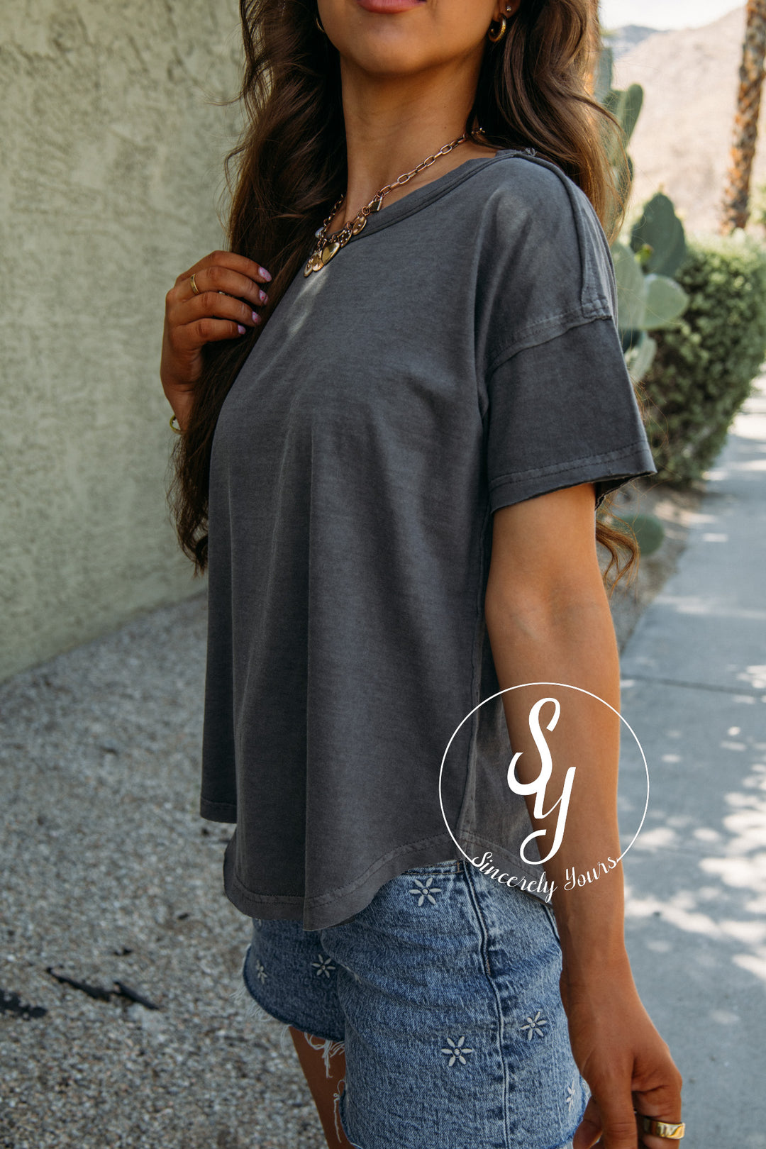 Why Not Tee - Charcoal