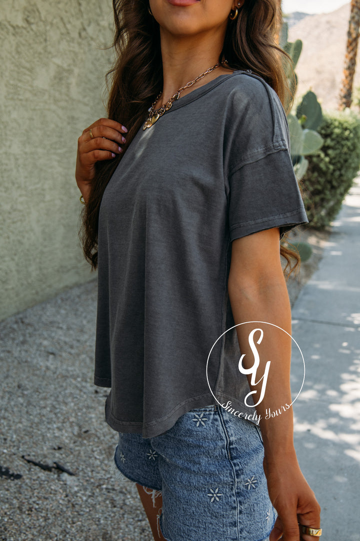 Why Not Tee - Charcoal