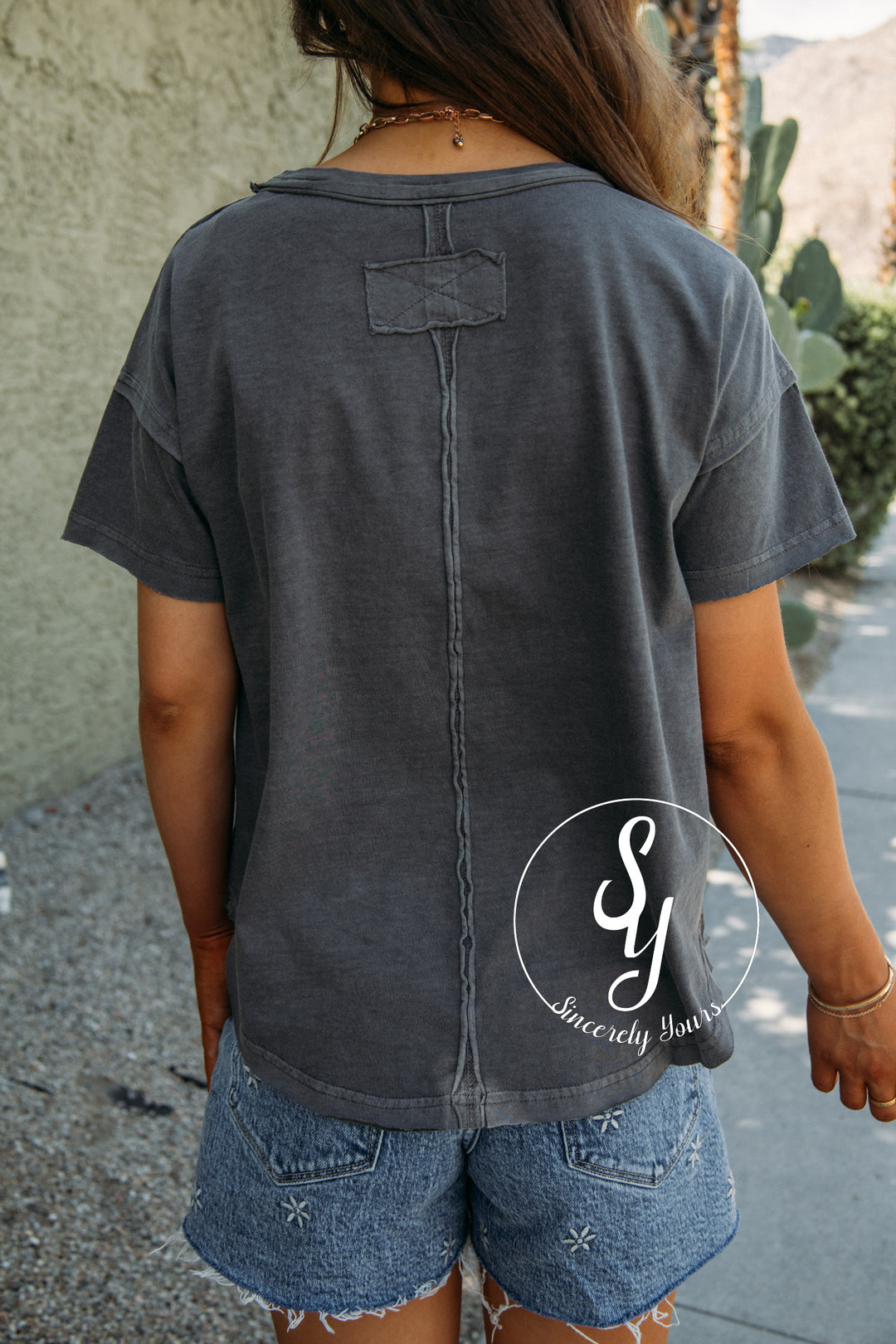 Why Not Tee - Charcoal