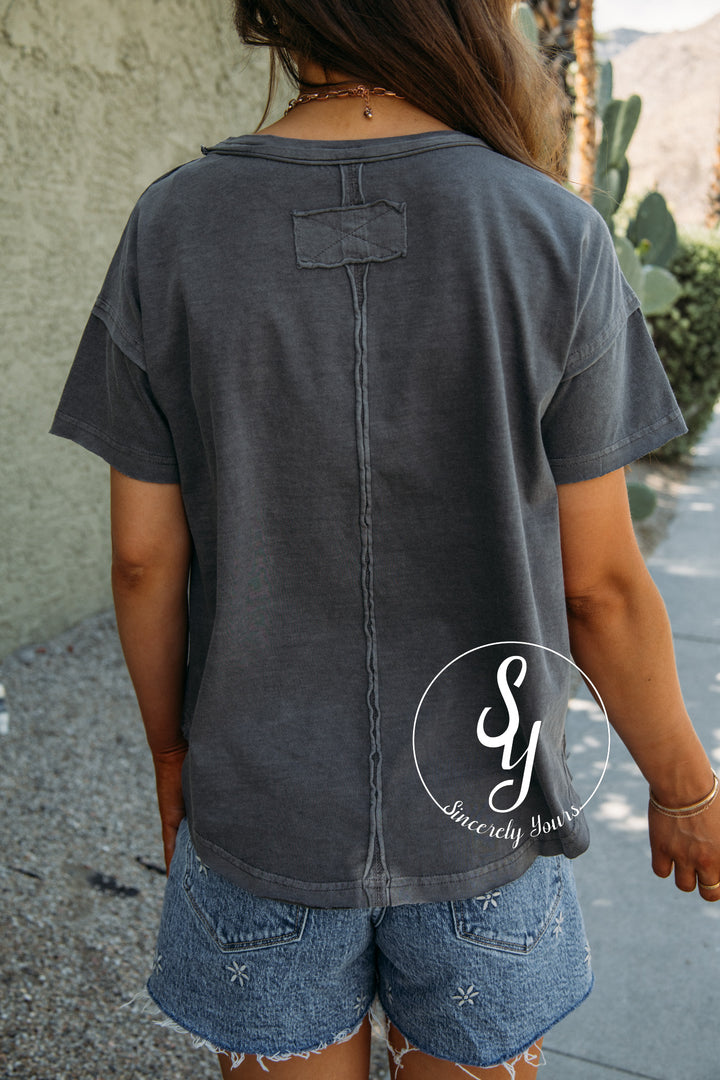 Why Not Tee - Charcoal