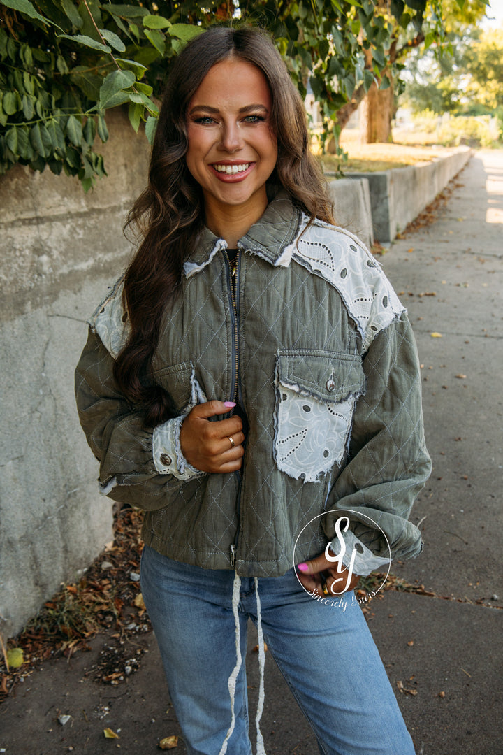 Wild Honey Jacket - Moss Charcoal