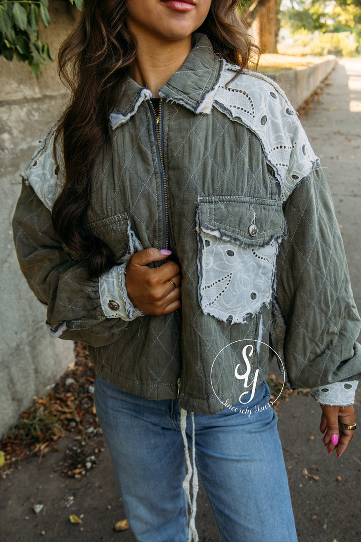 Wild Honey Jacket - Moss Charcoal