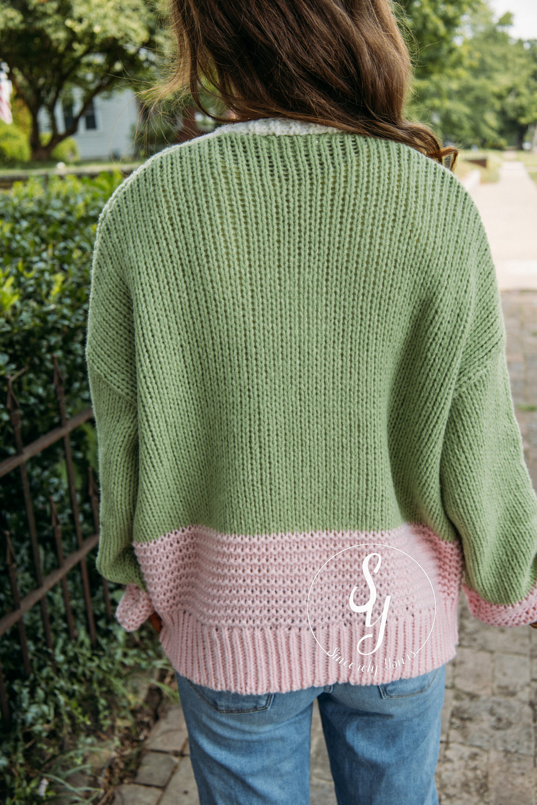 Harvest Moon Cardigan - Green/Ballet