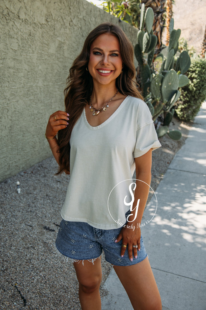 Happy Feels Top - Khaki