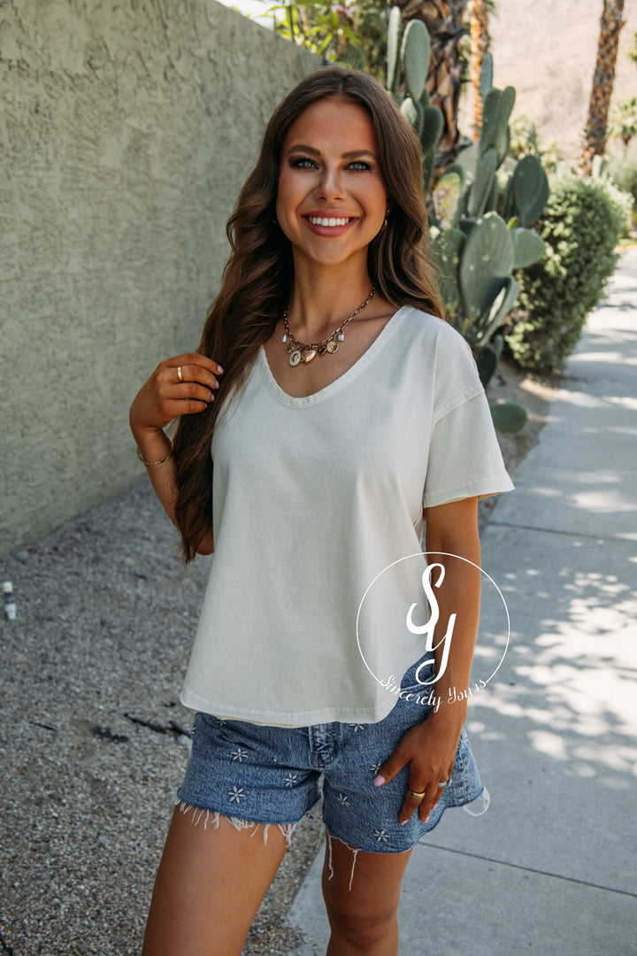 Happy Feels Top - Khaki