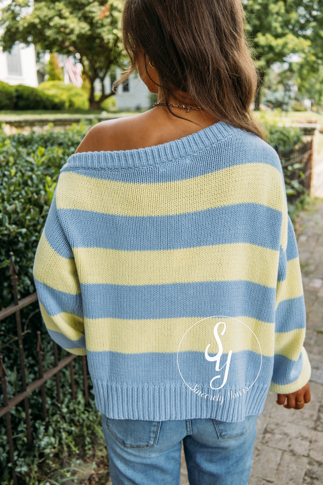 Better In Stripes - Sky/Lemon