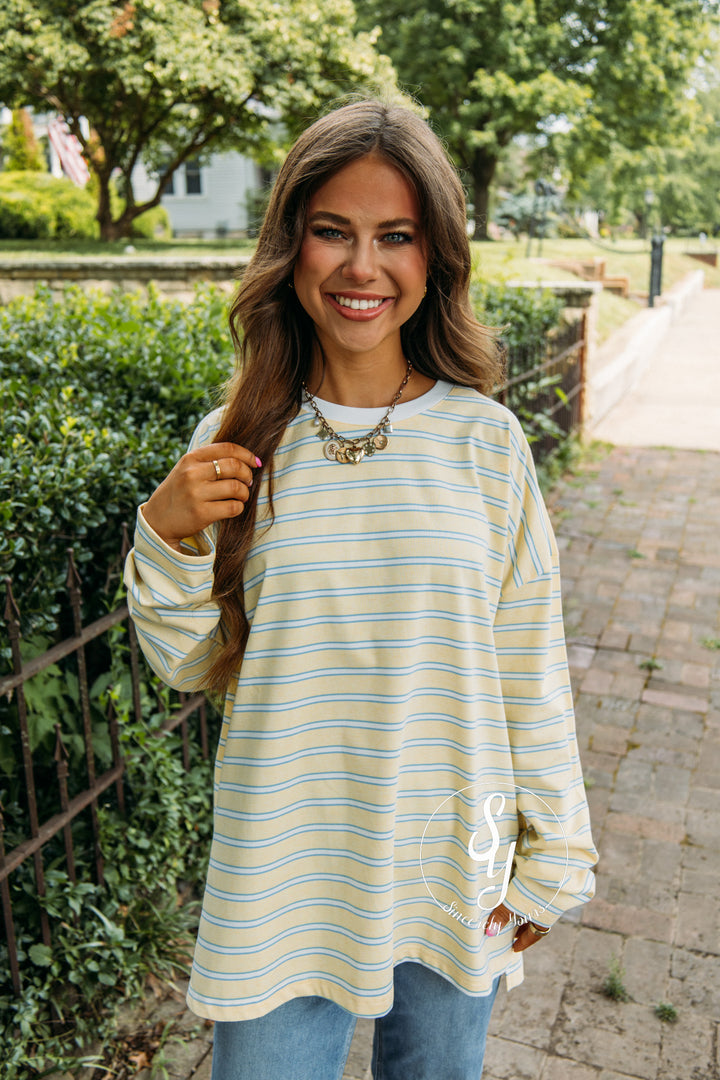 Sweet Simplicity Top - Butter/White