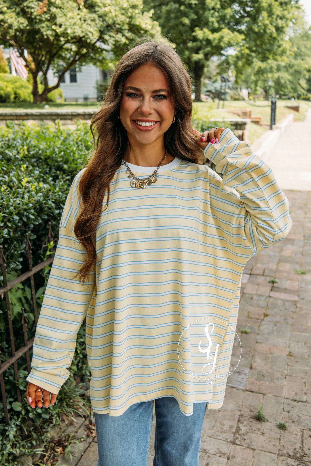 Sweet Simplicity Top - Butter/White