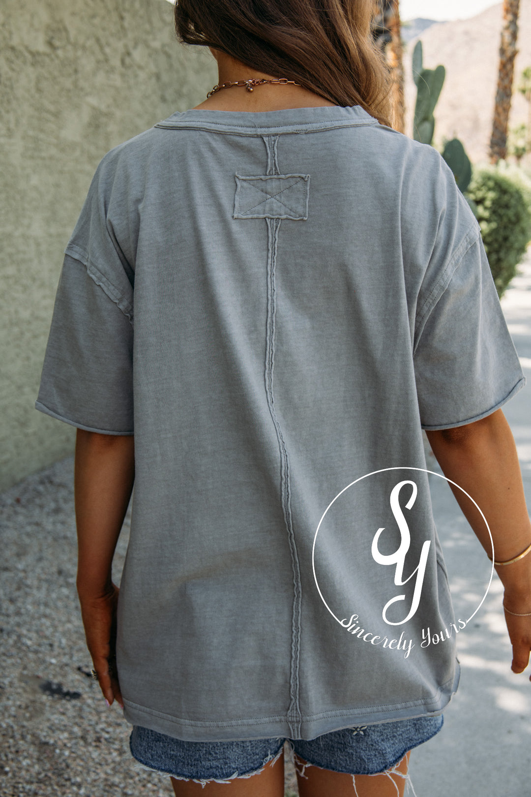 Easy Going Feels Top - Grey
