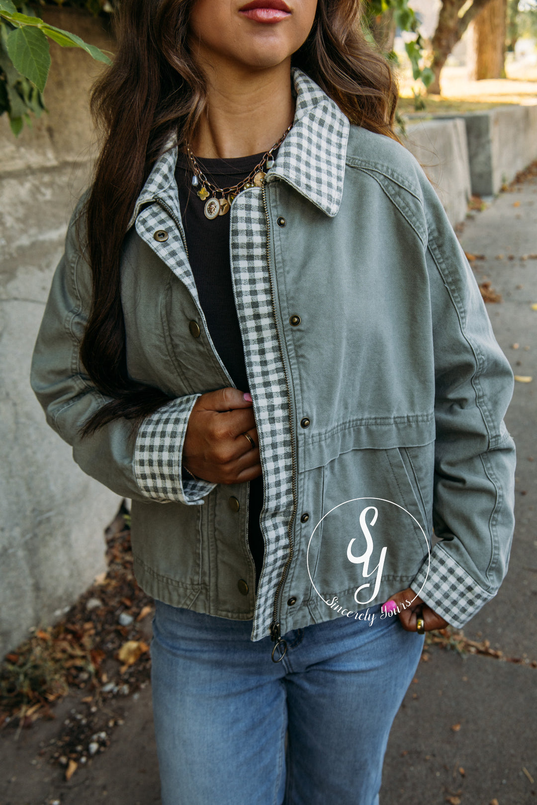 Caught Your Eye Jacket - Olive
