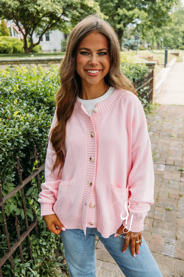 Pretty In Pink Cardigan - Ballet