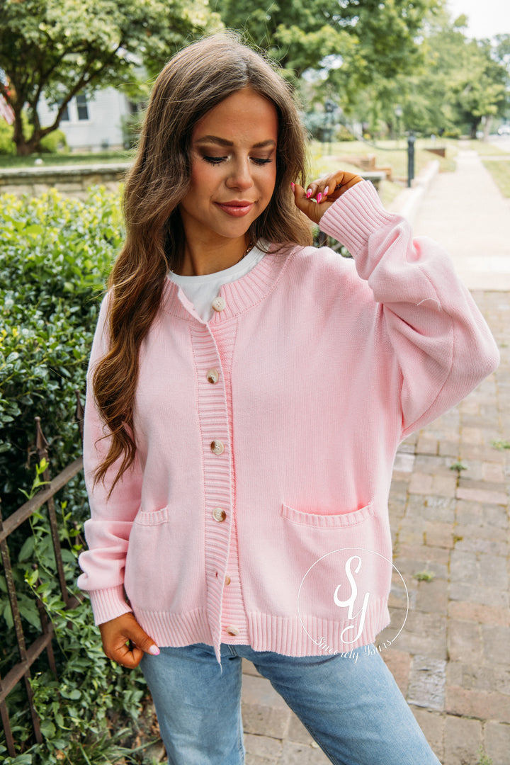 Pretty In Pink Cardigan - Ballet