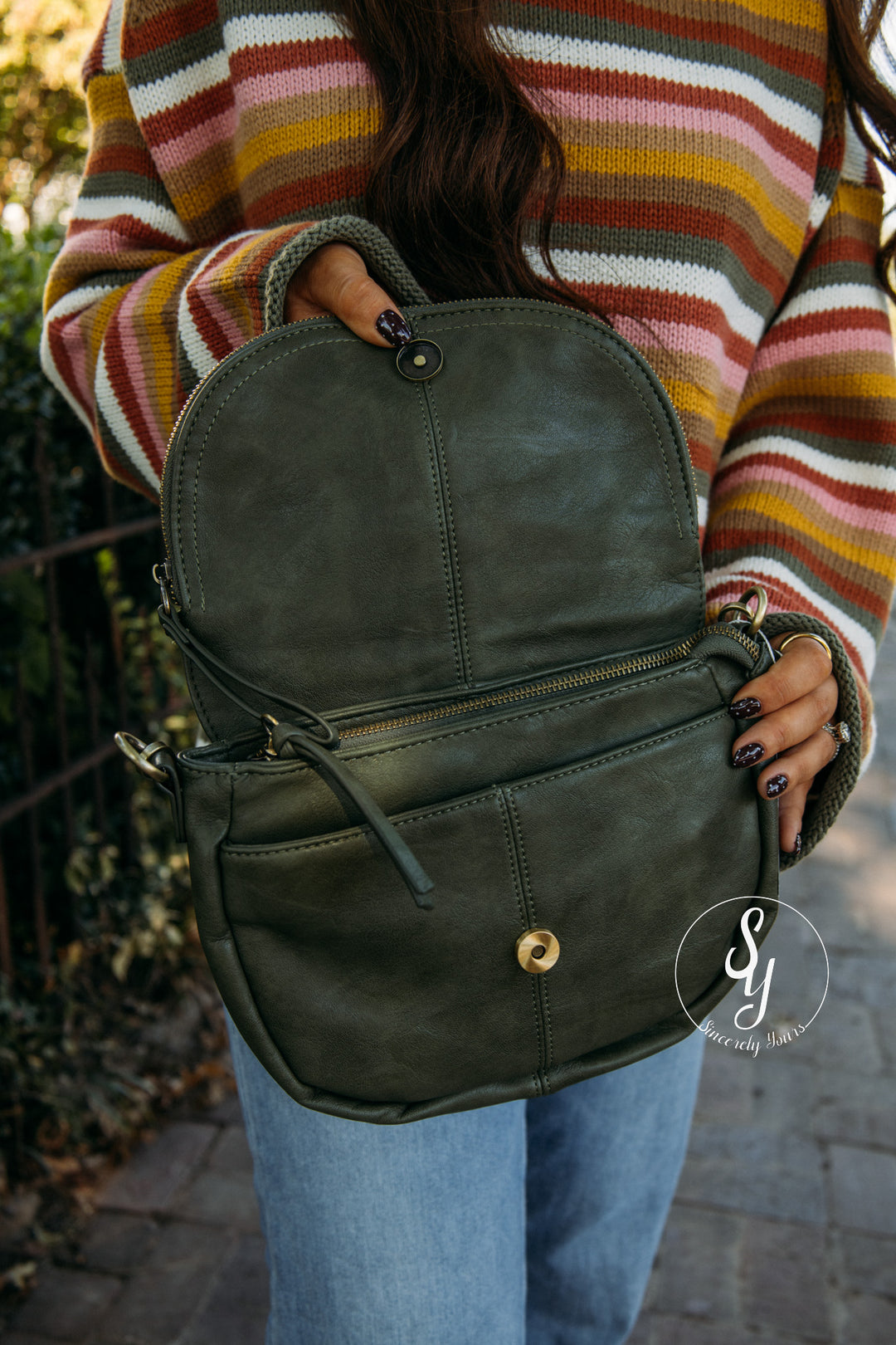 Miss Pretty Purse - Dark Basil