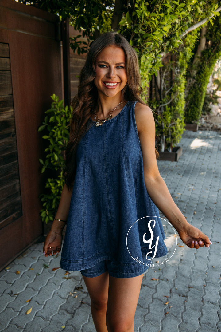 Suddenly Chic Set - Denim