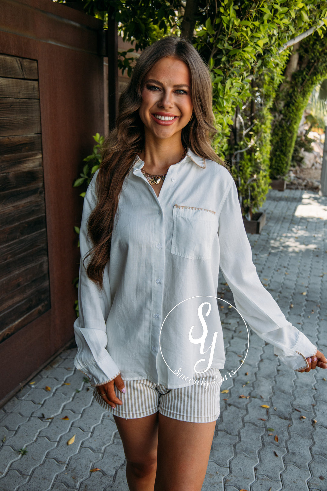 Penthouse Blouse - White