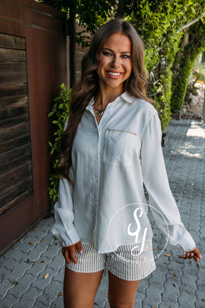 Penthouse Blouse - White