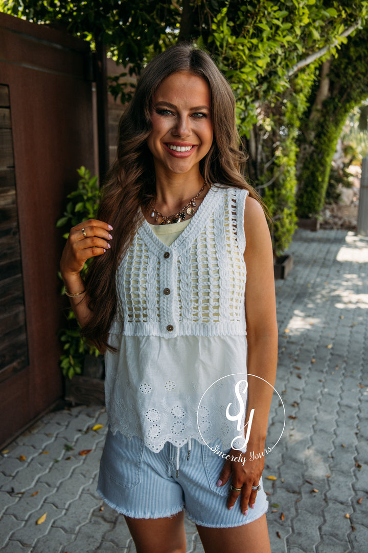 Crisp And Clean Tank - Off White