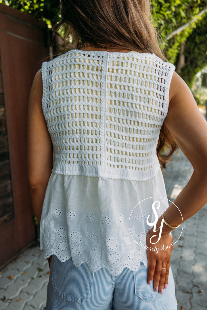 Crisp And Clean Tank - Off White