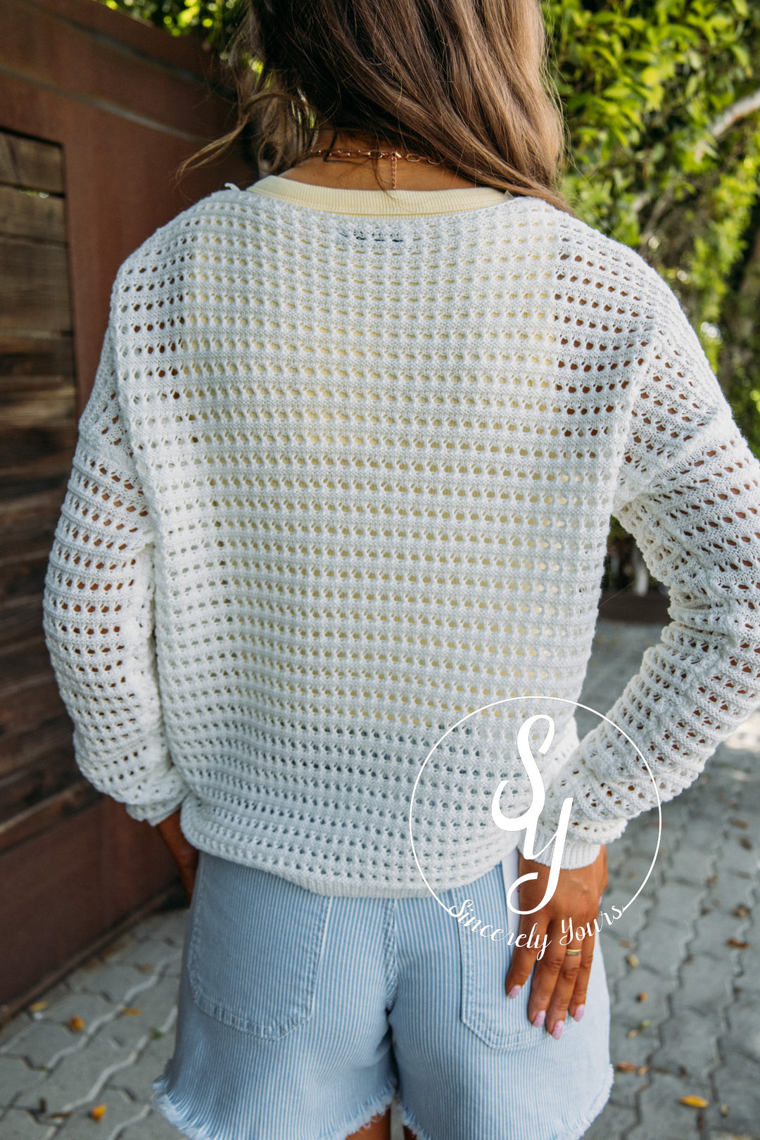 Sweetly Layered Top - Off White