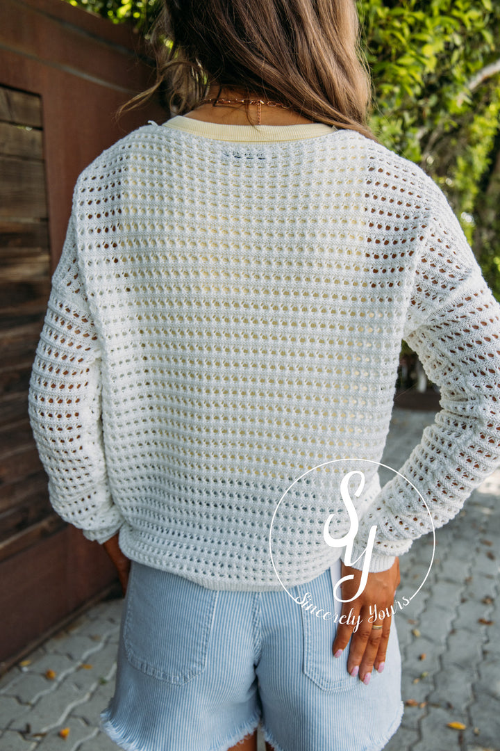 Sweetly Layered Top - Off White