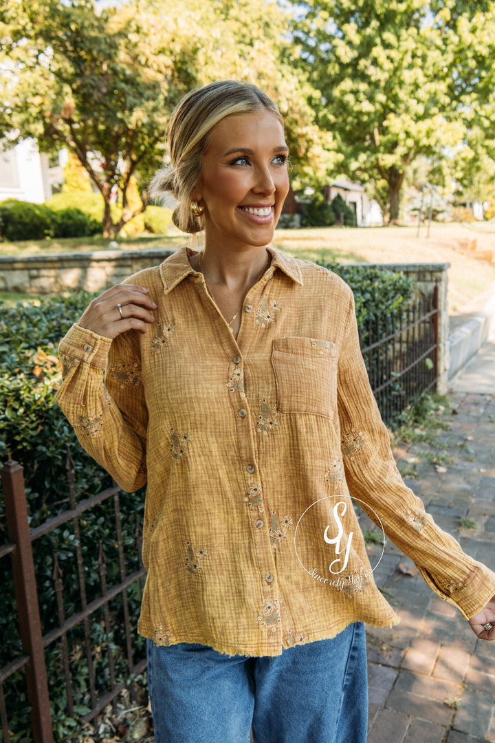 Juliette Top - Washed Latte