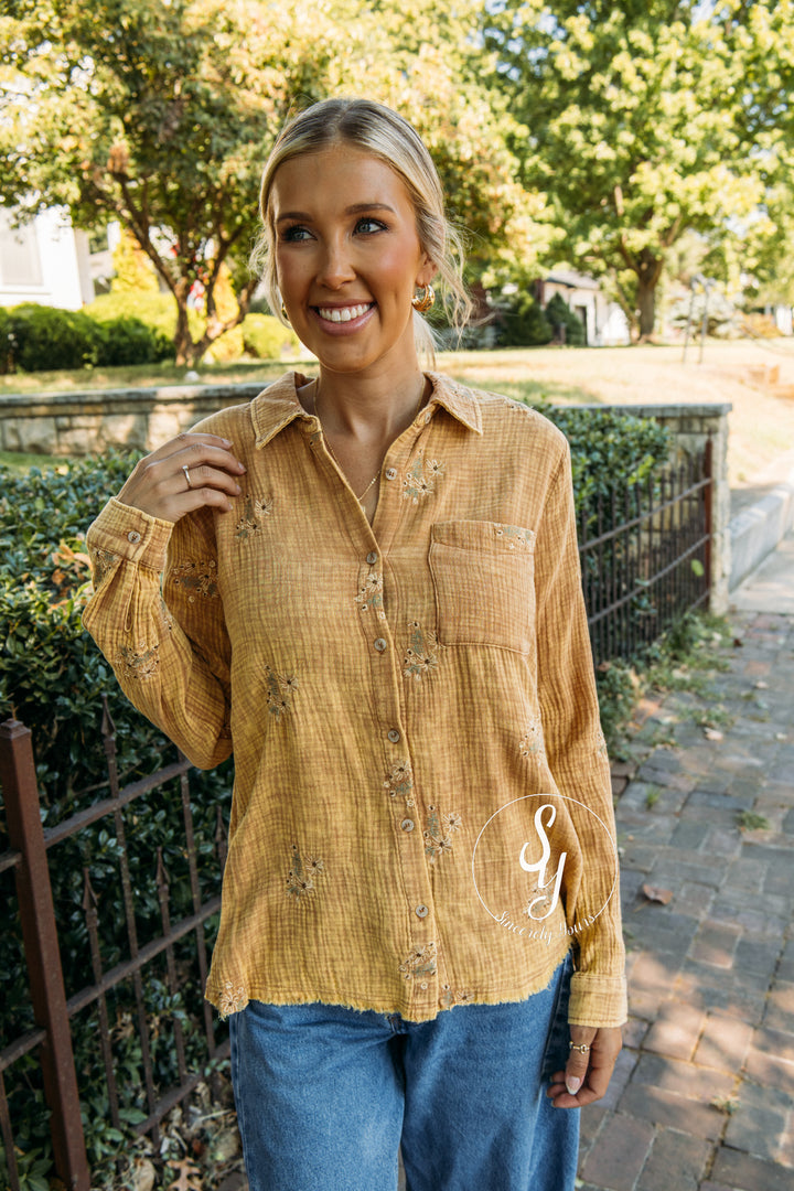 Juliette Top - Washed Latte