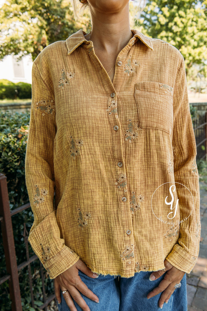 Juliette Top - Washed Latte