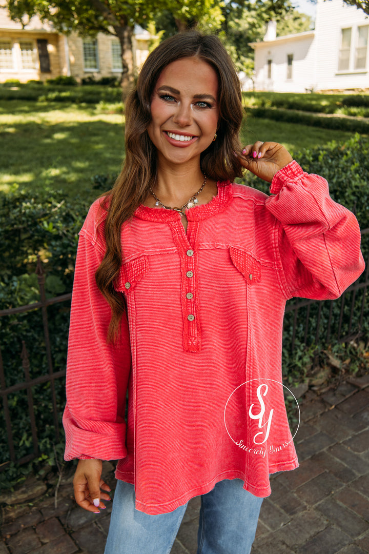 Loving Warmth Top - Strawberry