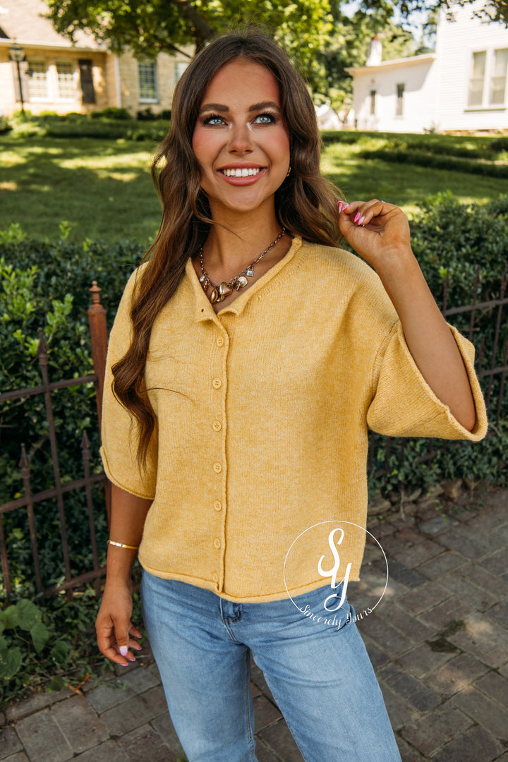 Sunday Stroll Sweater - Light Mustard