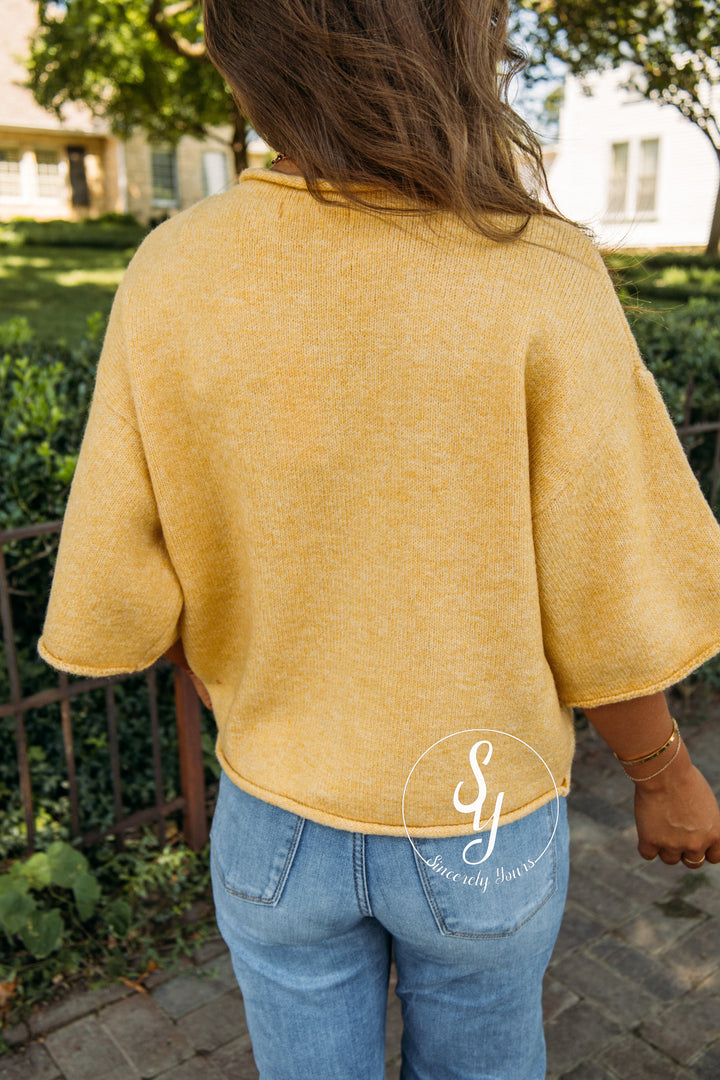 Sunday Stroll Sweater - Light Mustard